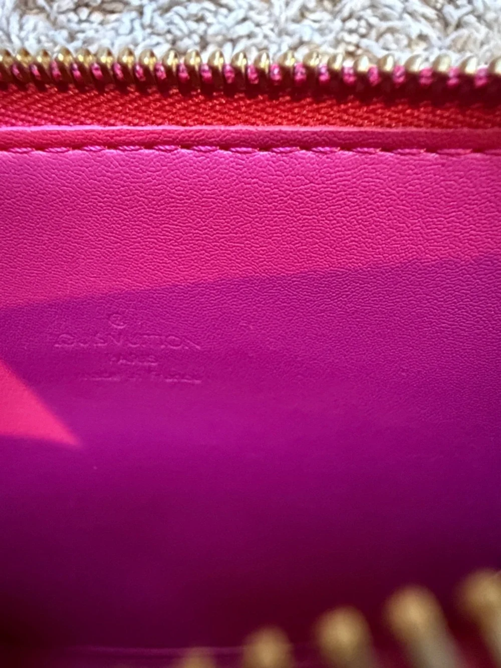 Louis Vuitton Hot Pink Vernis Monogram Mini-bag with Tan Strap
